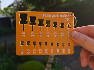 Discgolf Rangefinder (Centimeter/Foot)