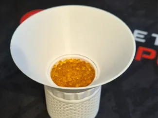 Screw-On Funnel for silica gel - container
