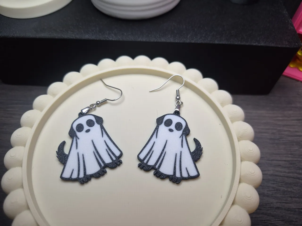 Ghost Dog Earrings view 2