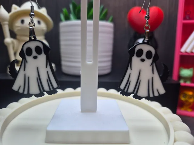 Ghost Dog Earrings