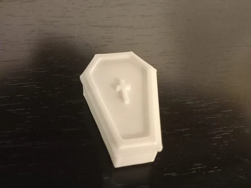 Coffin keychain