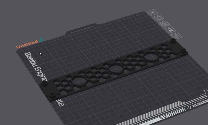 Rack Panel Backside with cable holes