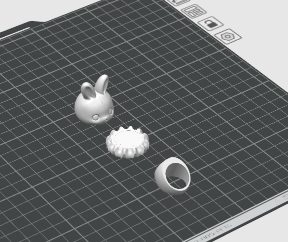 Miniatura 5 do modelo 3D Catta-小兔围脖戒指可爱装饰首饰