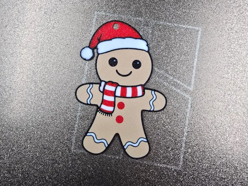 gingerbread man christmas tree ornament