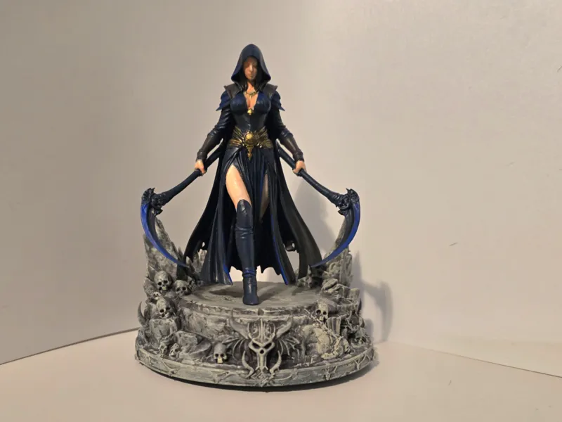 Female Necromancer Statue  Dark Sorceress