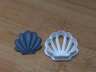 Shell-Shaped Modeling Clay Cutter