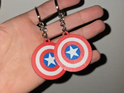 Captain America keychain