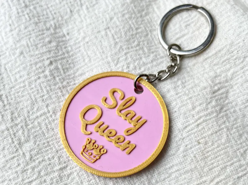 Slay Queen keychain
