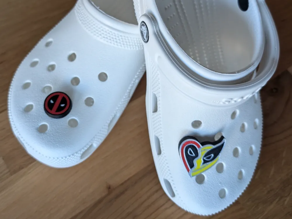 Croc jibbitz/shoe charm - Deadpool Wolverine Theme by Elevated ...