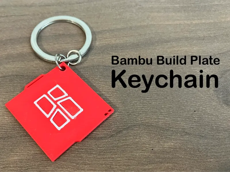Build Plate Keychain (No AMS)