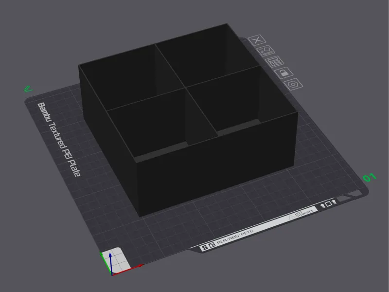 IKEA Gnedby Grid Organizer - 4 Compartment Tray