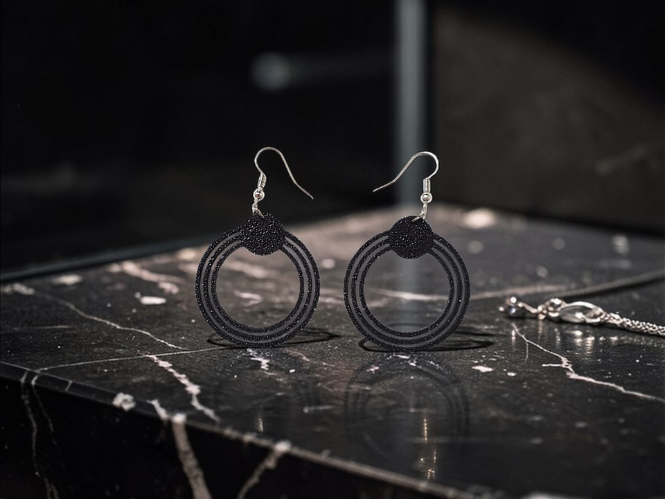 Captive ring earrings
