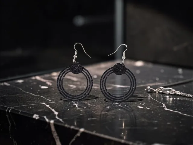 Captive ring earrings