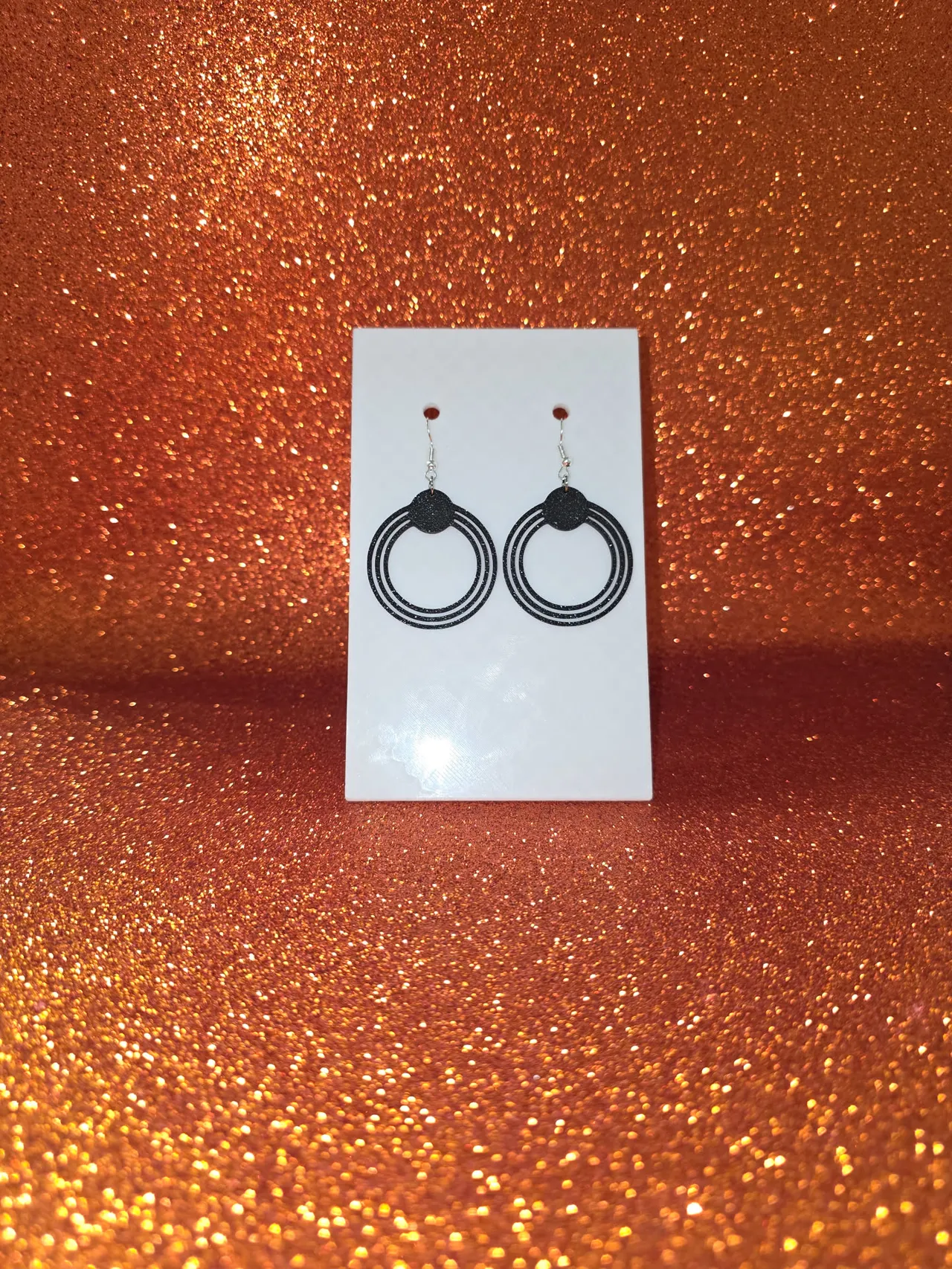 Captive ring earrings view 2