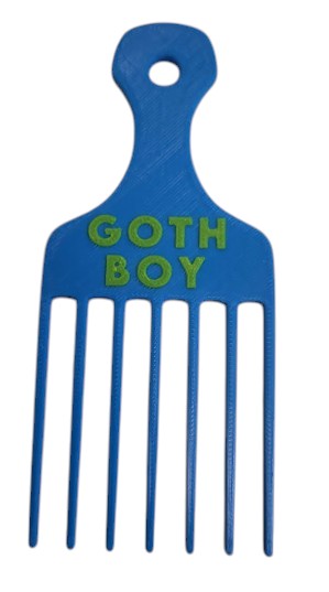 Miniatura 2 do modelo 3D Afro Comb