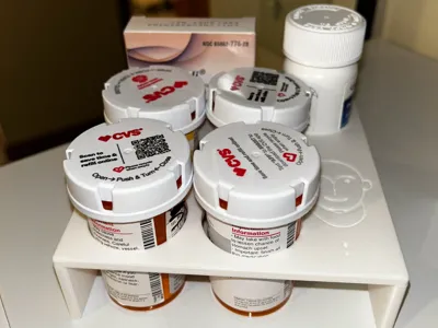 Pill bottle organizer