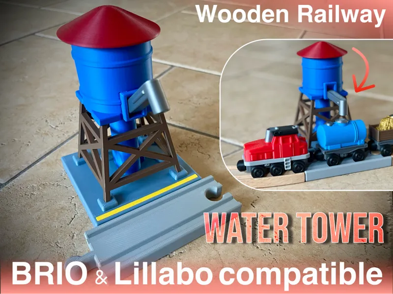 Western-Wasserturm — Brio & Lillabo kompatibel
