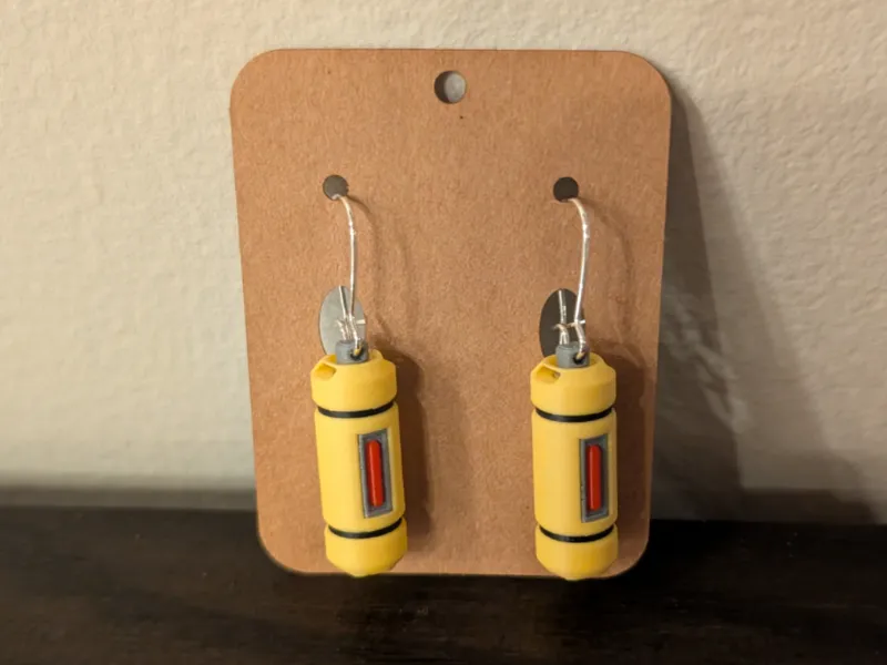 Monster Inc. Scream / Laugh Canister Earrings