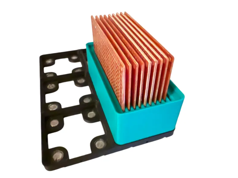 Gridfinity PCB Holder - 50x70 mm with Magnets 