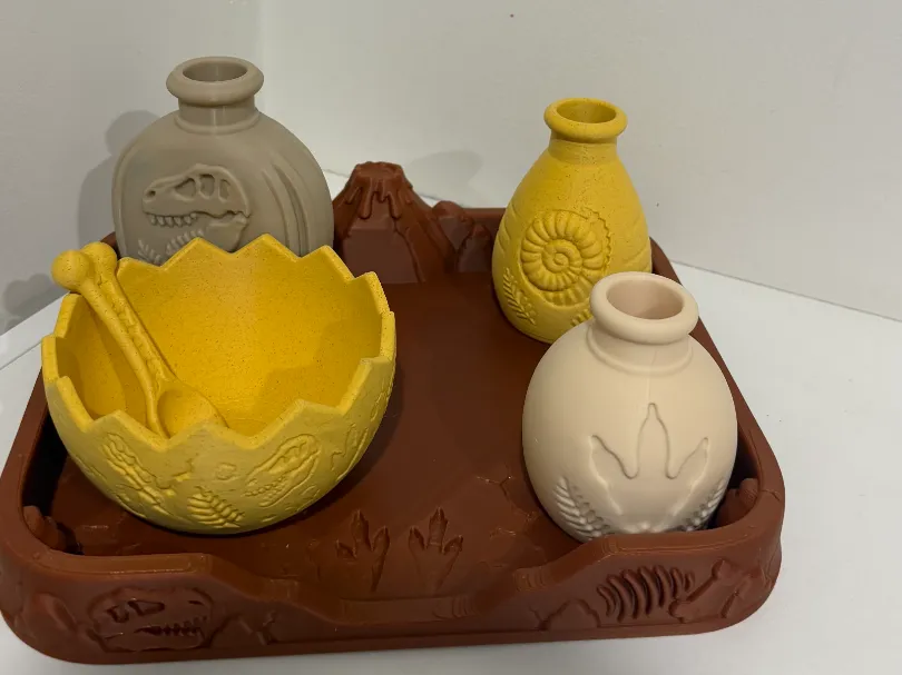 Dinosaur potion tray set | potion play making set - Free 3D Print Model ...