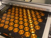 Motif hexagones sur tissu — photo 2