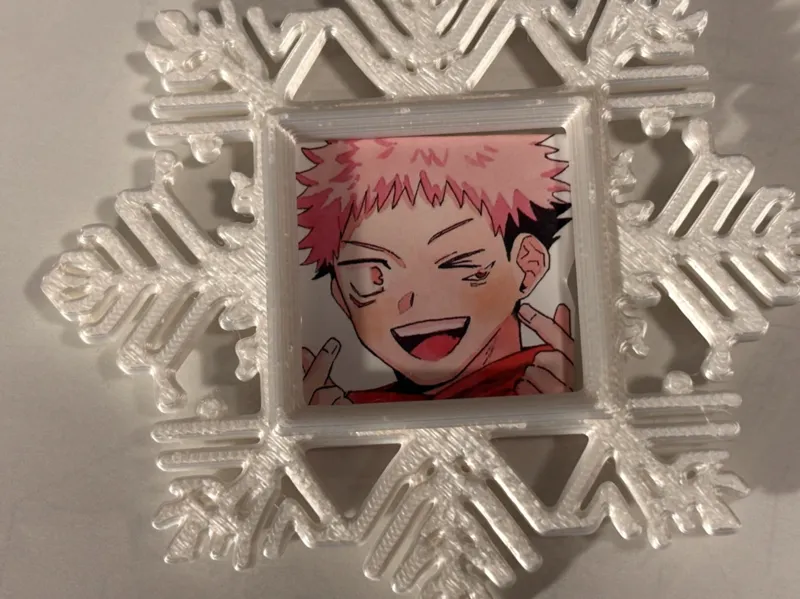 Mini Snowflake Square Photo Frame