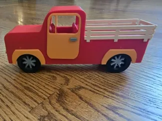 Truck with fence rails