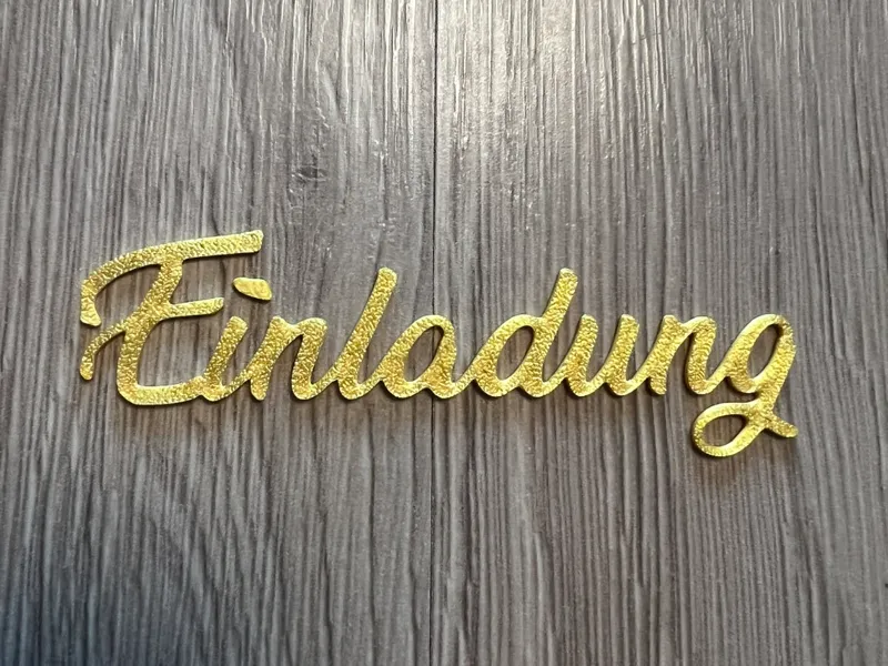 Schrift Einladung Karte