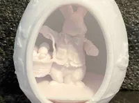 Le lapin de Pâques dans un œuf — photo 1