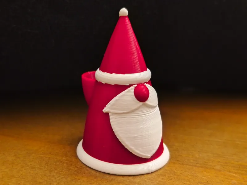 Scandinavian elf style Santa Claus
