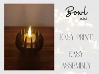 Bougeoir moderne — collection Bowl mini — photo 1