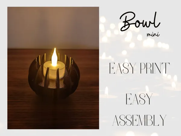 Bougeoir moderne — collection Bowl mini