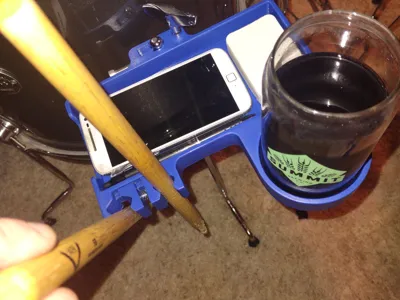 Floor Tom Table and Stick Holder