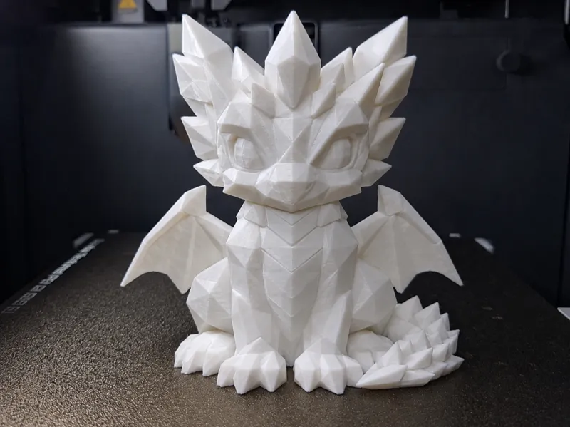 Low Polly Frost Dragon