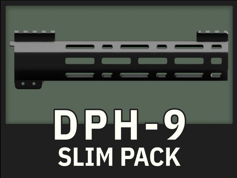 DPH-9 Slim Pack | 9.5” Airsoft M4 Handguard