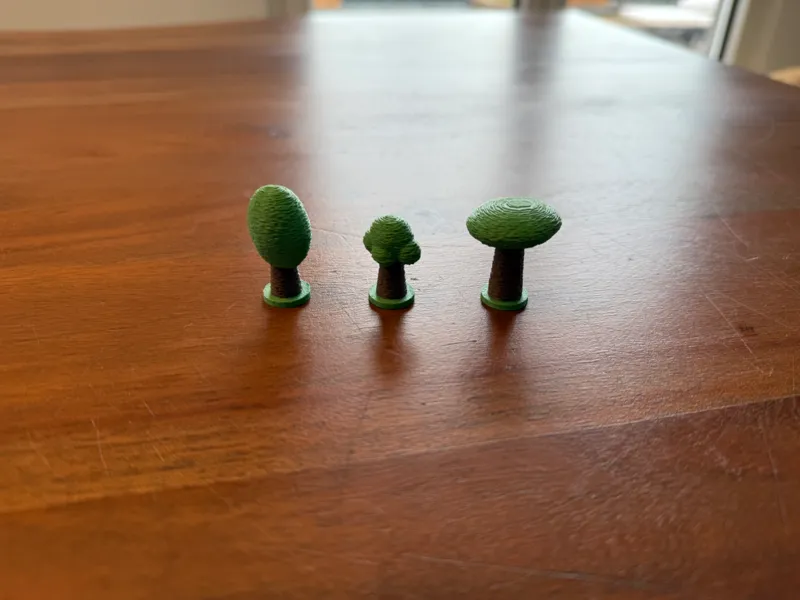 Minimalistische Bäume