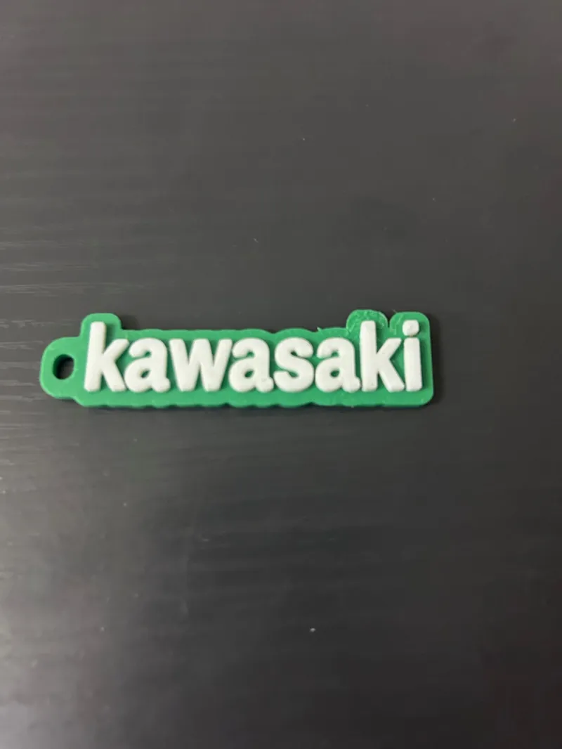 Kawasaki keychain 2 color profile