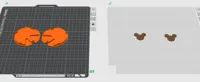 No AMS / Print by Object / No Supports / 2 Plates