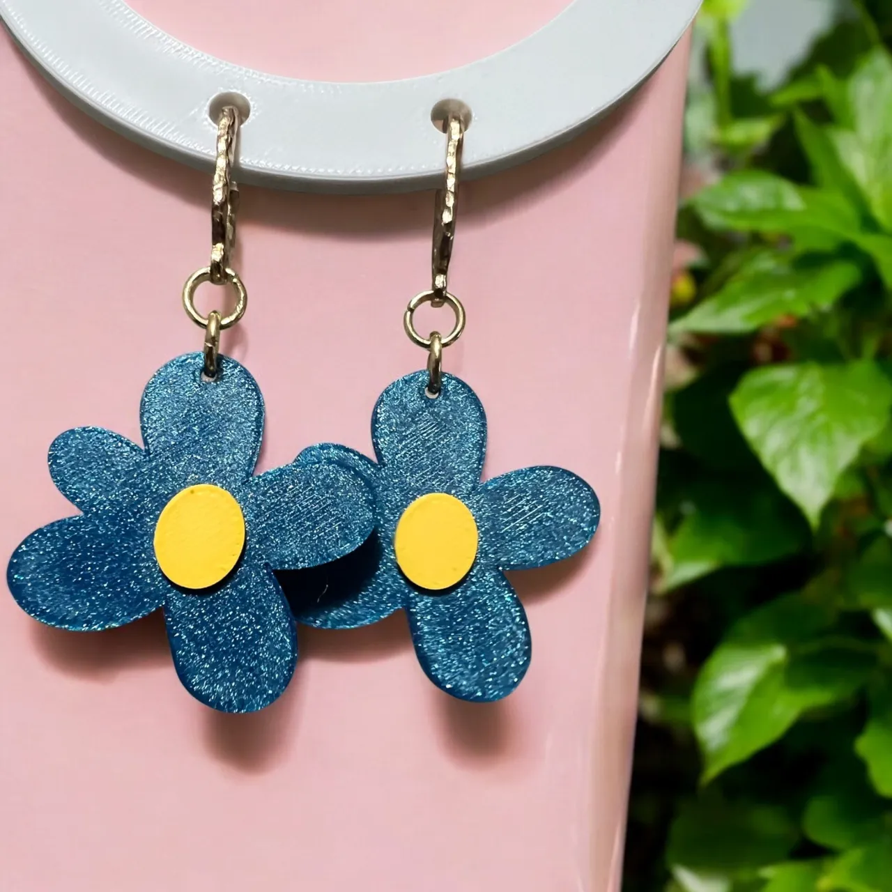 Pendientes flor view 2
