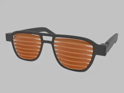 Cyberpunk Glasses Sunglasses print in place