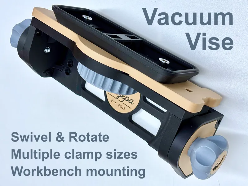Vacuum Clamping Vise with Swivel & Rotary Function