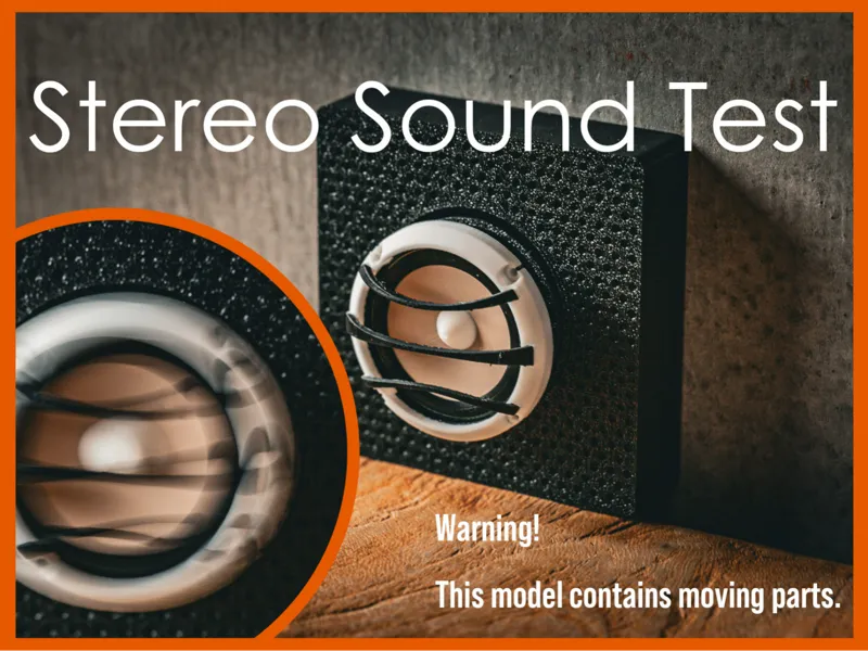 Stereo Sound Test - a speaker vibration toy