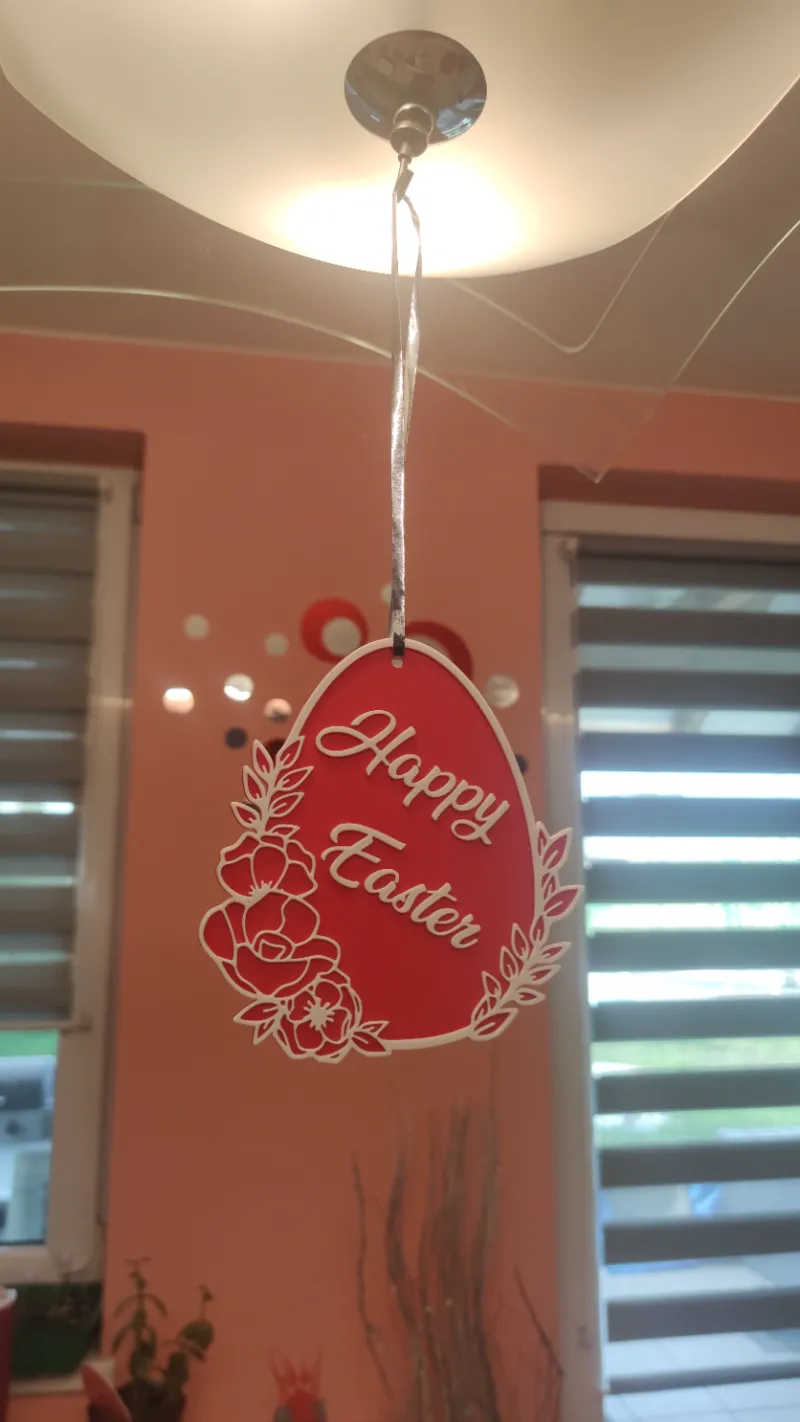 Happy easter decoration egg
