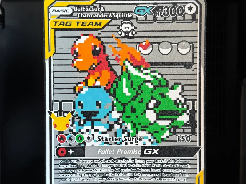 Pokemon Anniversary Promo Card - Lightbox Display