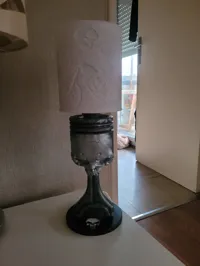 Lampe piston tête de mort à lithophanie — photo 4