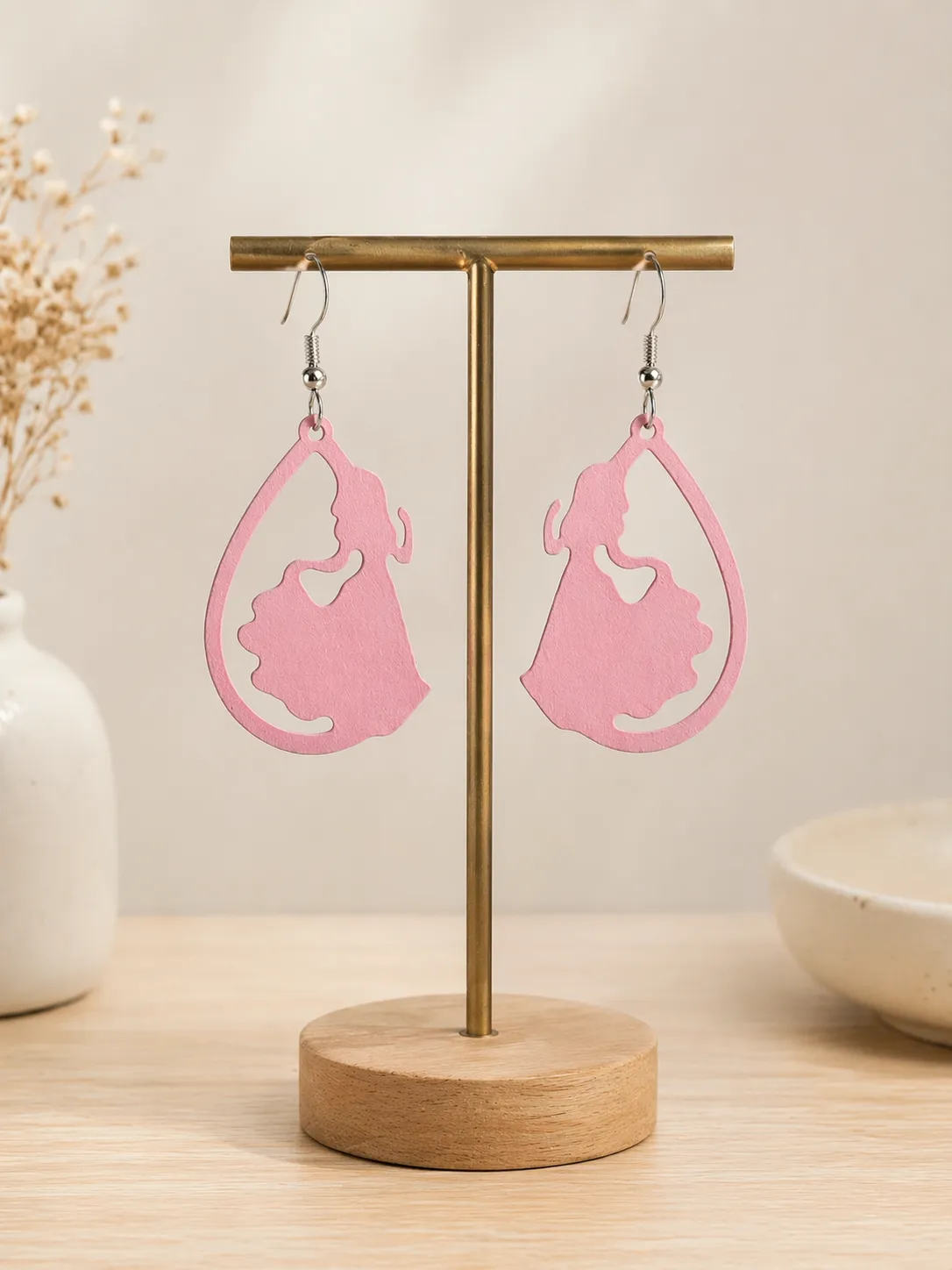 Pendientes aretes Aurora Bella Durmiente Disney view 2