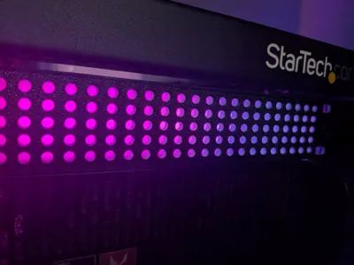 1U Network Rack LED Diffuser
