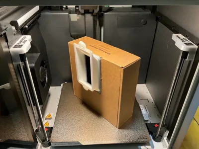 Eco-friendly sealed bamboo poop box, cardboard adapter, perfectly reusable, easy to assemble and disassemble, requires only 50g of filament
