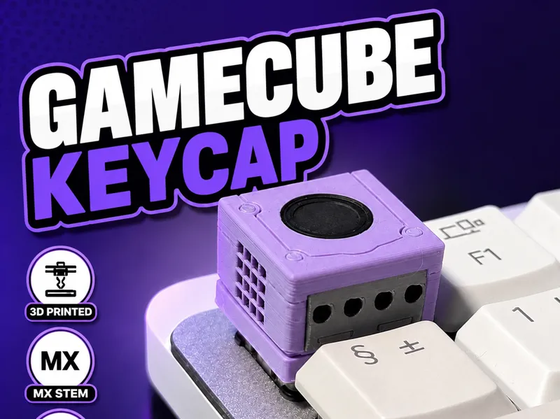 GameCube Inspired Mechanical Keycap MX Compatible