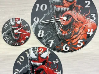 Venom vs Spiderman Clock HueForge